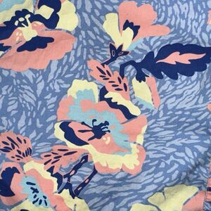 Nautica Blue Sail Men's Classic Fit Stretch Neon & Blue Hawaiian Shirt XL 0595